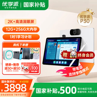 Youxuepai learning machine p30 8g+256g student tablet computer, primary school, junior high school and high school synchronization, english point reading machine, eye protection tutoring machine, primary school tablet learning machine, early education machine p30 with pen version 8g+8g+256g