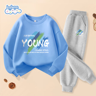 班尼路（Baleno）男童套装2025春秋款中大童休闲运动卫衣秋季衣服男孩秋装两件套潮