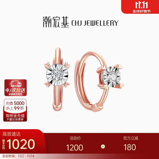 Trendy acer diamond 18k gold rose gold earrings birthday gift women's style to jane eek32204133 focus