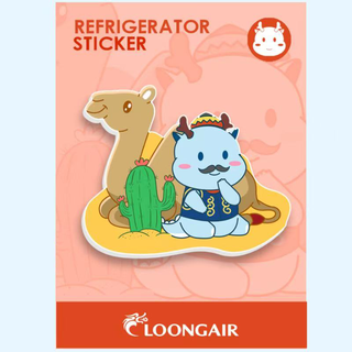 Loong airlines airport peripheral products longbao refrigerator magnet (four seasons) west lake longjing spring/beach longbao summer/desert longbao autumn/ski longbao four seasons refrigerator magnet desert theme longbao refrigerator magnet (autumn)
