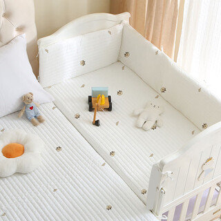 Ruike custom-made pure cotton crib bed fence soft-packed anti-collision cloth ins wind baby spliced bed fence one piece xiangyunlong 50cm long 30cm high one piece