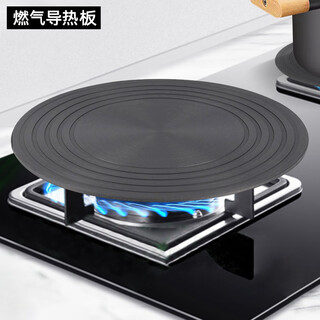 Berghoff ruifu beibei pot bottom anti-burn black artifact kitchen household coal gas stove heat conduction plate cast iron pot pot thawing plate 28cm