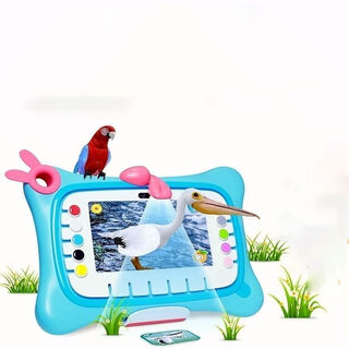 Huohuotu v127-inch ips eye protection screen wifi early education story video learning machine ai intelligent reading machine gift l6 blue 32g card model