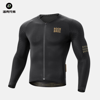 Rock brothers cycling jersey top long sleeve men's mountain road cycling clothing diamond/polar night black-long sleeve 3xl