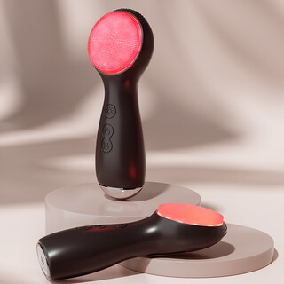 新品电动洁面仪毛孔清洁器硅胶洁面仪少女洗脸神器按摩震动洗脸刷 黑色