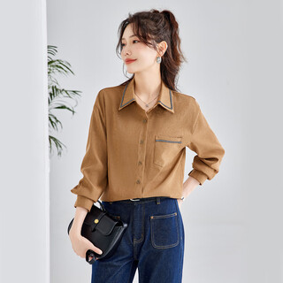 Terre bleue temperament fashionable women's shirt 2025 spring and autumn new design sense daily commuting versatile slimming shirt for women