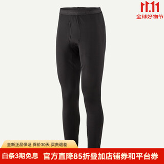 Patagonia capilene thermal comfortable and breathable outdoor warm inner trousers men's casual pants black black s