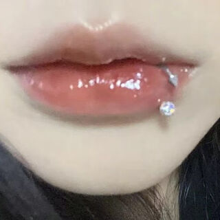 Bhiodha old phoenix sterling silver 999 lamb devil gift lip nail lip ring lip horseshoe earrings jewelry ear bone nose ring rod thickness 1.2mm ring 8mm old fengxiang same style 1 pack