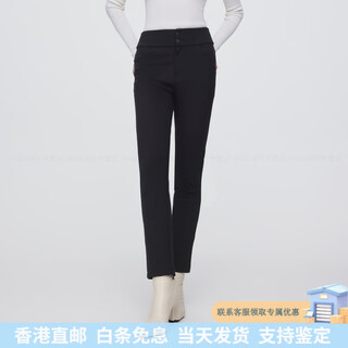 Bosideng outer trousers, down pants, warm knee pads, comfortable in winter, black 8056_a style elastic waist b30145102 s 160