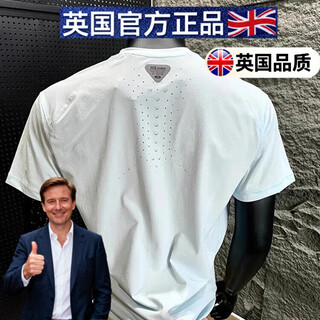 Oeny british quality quick-drying short-sleeved men's summer moisture-wicking running fitness t-shirt outdoor sports cycling clothing white m