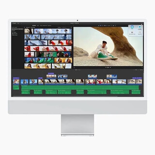 Apple apple nouveau/24 pouces 27 pouces puce m3 imac ordinateur de bureau tout-en-un m1 ultra-mince design clip 99 nouveaux 23 modèles 24 pouces m3 16 + 1t (8 cœurs + 8 cœurs 12