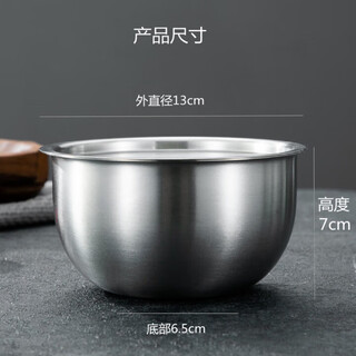 New 316 stainless steel steamed egg bowl with lid, baby stew pot, household steamed egg custard, high temperature resistant 316 extra thick round style + lid, capacity about 500 milliliters