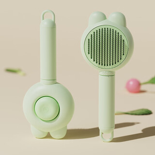 Giant crystal cat comb to remove floating hair, special comb, nail clipper, cat cleaning needle comb, artifact, flea and cat supplies, green floating hair comb