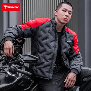 Motowolf motorcycle riding suit men's winter warm and anti-fall down jacket motorcycle suit off-road racing suit windproof rider equipment