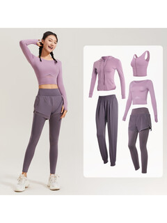 Vanstick vanstick yoga clothing suit for women spring and summer running sports training clothing short-sleeved pilates new style black (short-sleeved) three-piece set tc58816瓓xl