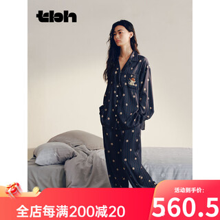 Brutalist home furnishing gong jun's same style urban beast lion star satin home clothes set can be weared out for couples all seasons lion star satin long home clothes wishing coin xs