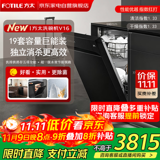 Fotile new product built-in household dishwasher panda series newly upgraded 19 sets large capacity government subsidy independent steam disinfection 02-v16
