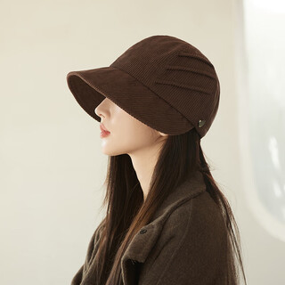 Zhao ruth's same style velvet thickened hat women's autumn and winter fisherman hat 2024 new fashion trend baseball cap coffee spring and summer one size adjustable