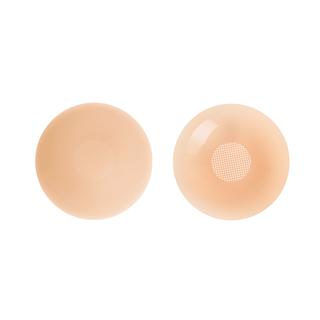 Breast stickers for women's slings, summer thin silicone latex stickers for wedding dresses, small breast anti-bumps, anti-exposure invisible nipple stickers, round 4 pairs