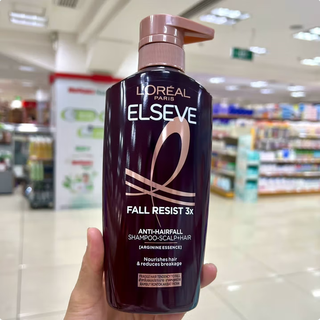 欧莱雅（LOREAL） 泰国L'OREAL欧莱雅强韧防脱洗发水防脱发固色控油蓬松去屑止痒 黑色-防脱洗发水400ml【发新包装】