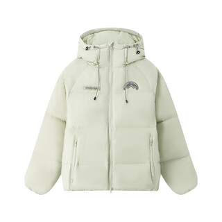 Sprayground shark mouth 25 winter new 90 white duck down down jacket warm thickened jacket for men and women light green s