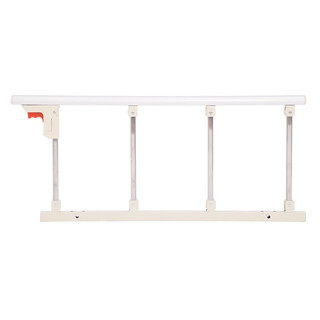 Bed guardrails for the elderly to prevent falling bed rails hospital bed guardrails aluminum alloy guardrails children's anti-fall foldable bed guardrails 2 meters 1.8 meters bed baffle handrails no punching six stops one no punching four stops one + 2 bases hx32l-d white