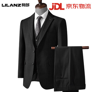 Lilanz lilanz suit men's 2025 autumn new business formal groom's dress black m 170 suitable for 120-140