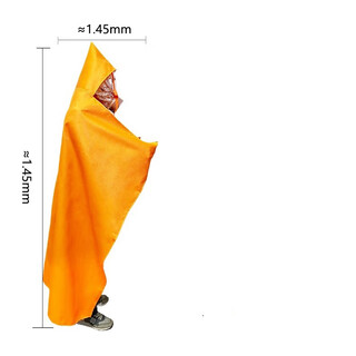 Silicone fireproof cloak, cloak, insulation clothing, household high-rise fire escape clothing, fire extinguishing blanket, fire blanket, adult version, 1.5*1.6 meters thickened silicone.