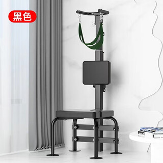 颈椎牵引器全自动 电动颈椎拉伸牵引家用康复吊脖子椅新款倒立机 黑款电动颈椎牵引椅