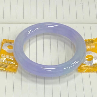 Natural burmese ice violet jade bracelet round bar imperial concubine jade bracelet pink purple bracelet a genuine women's model