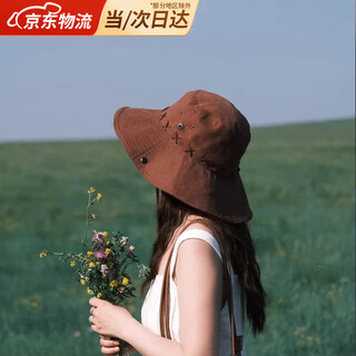 Jioesc hat women's western cowboy hat travel hiking outdoor camping prairie hat mountaineering hat sun hat fisherman hat coffee color