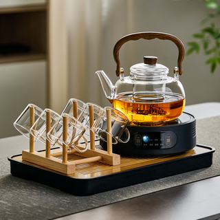 Clay teapot electric ceramic stove teapot set large capacity heat-resistant glass teapot water boiler household men's tea set