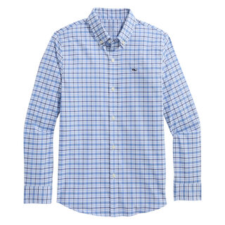 Vineyard vines boys bellamy plaid performance cotton shirt ocean splash 5