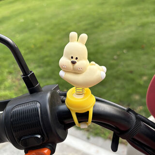 Litian electric car little milk dog rocker car ornaments cute resin corgi dog bicycle handle decorative accessories yorkshire strap model