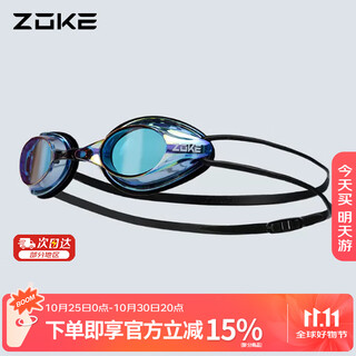 Zoke adult swimming goggles hd coating anti-fog waterproof unisex training electroplated swimming goggles 622501211-8