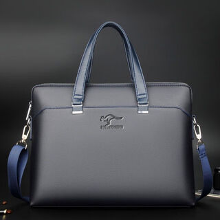Locoerdaishu baigou men's quality men's handbag business bag briefcase shoulder bag crossbody bag men's blue default model