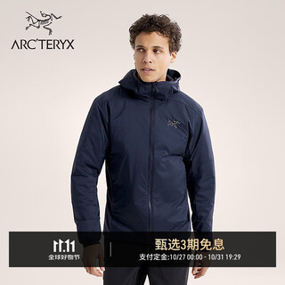 Arc teryx atom hoody men's warm cotton jacket black sapphire/blue black l