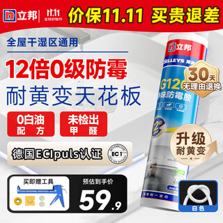Nippon paint 12x grade 0 mildew-resistant glass glue kitchen and bathroom sealant waterproof beauty glue g120 clean odor environmentally friendly white 300ml