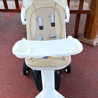 Bebebus butterfly baby stroller dinner plate can be enlarged and available with suction cup pills, stroller meal tray accessories, mosquito net rain cover, butterfly baby stroller dinner plate + rainbow logo does not affect the closing of the cart, quick disassembly and assembly