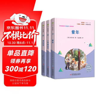 快乐读书吧六年级上指定阅读：童年+小英雄雨来+爱的教育(套装共3册）