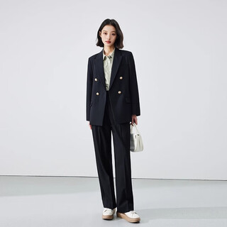 Lady bird black suit women's high-end formal wear official professional college student interview suit jacket
