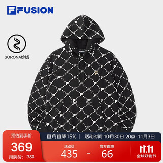 Fila fusion fila trendy brand couple style hooded sweatshirt 2025 autumn casual loose knitted top