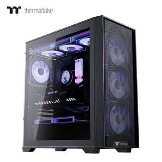 Thermaltake（Tt）钢影 风S 黑色 机箱水冷电脑主机（支持EATX/钢化玻璃侧透/支持360水冷/高兼容/4090显卡）