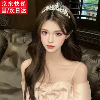 Lu geli's birthday crown headpiece, high-end hair accessories, eighteen-year-old coming-of-age ceremony, sparkling diamond headband, certificate, proposal, photo props, crown headpiece