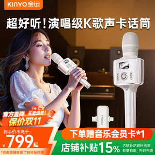 Jinyun ai dual-core original singing microphone and audio integrated sound card karaoke microphone speaker all-in-one singing artifact karaoke home ktv set gift h100