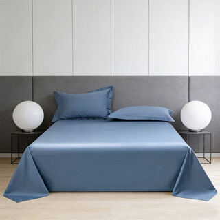 Boyang 60-count long-staple cotton bed sheets single set shanghai boyang 60-count long-staple cotton bed sheets (blue) suitable for 1.8-meter beds