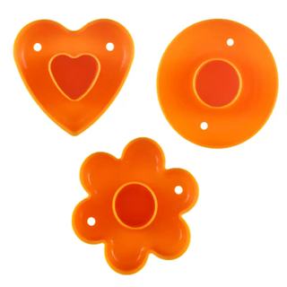 Yusenyi american donut mold hollow bread mold round flower heart-shaped dough mold diy kitchen baking tools three-piece set flower-love-round three-piece set flower-love-round 1g