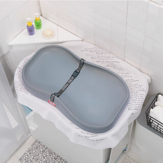 Other diaper table, baby care table, newborn meeting gift, baby diaper changing massage and touch multi-functional bath table, gray pu material, smooth and comfortable
