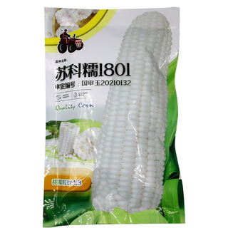 Головка прицепа sukenuo 1801, семена белой кукурузы, национальное одобрение, белый сладкий клейкий рис, липкие клейкие семена початка, Датянь Цзе, кукуруза changfeng sukenuo 1801, 40 г/пакет