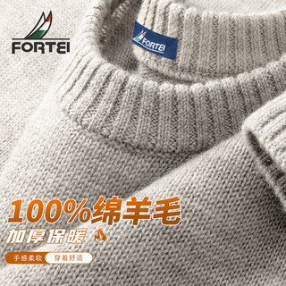 Rich 100% sheep wool autumn and winter thickened warm wool sweater for men men's round neck sweater sweater for men